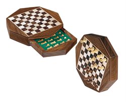  Travel Chess Set Octagon,mini,field 13mm